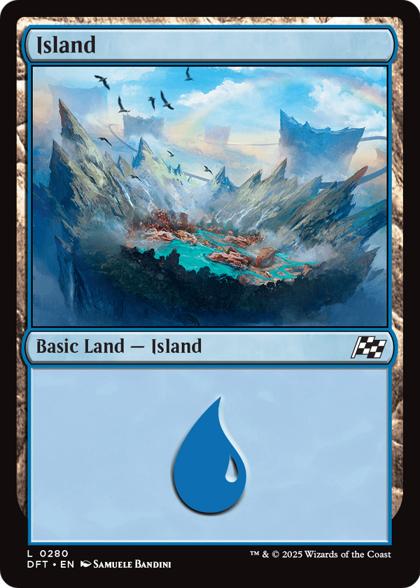 Island (0280) (DFT-280) - Aetherdrift Foil