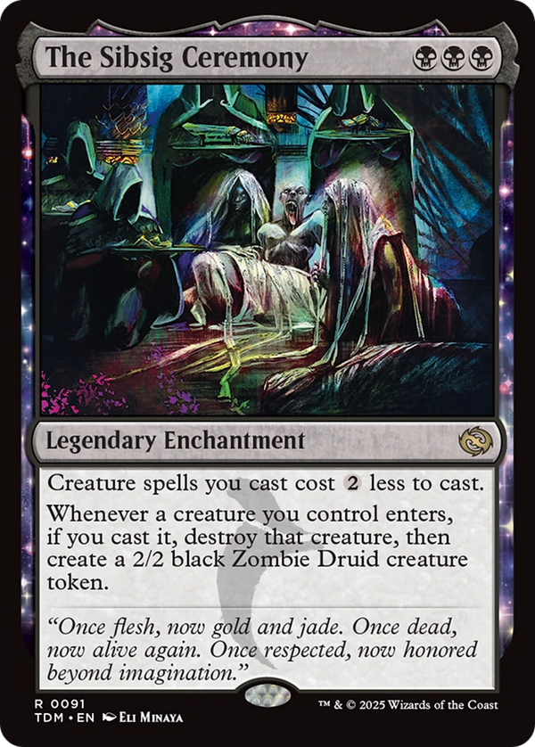 The Sibsig Ceremony (TDM-091) - Tarkir: Dragonstorm: (enchantment)