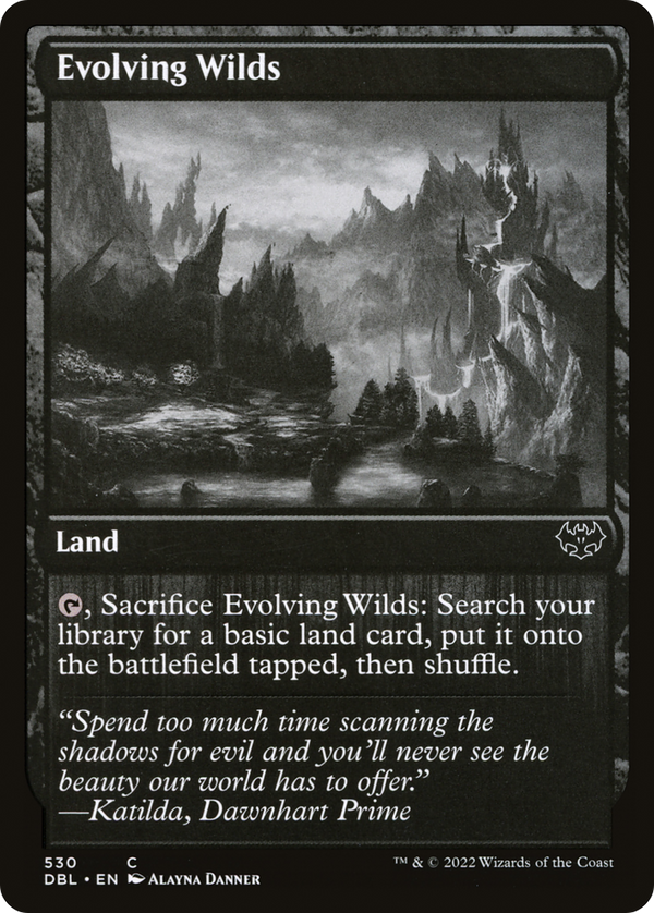 Evolving Wilds (530) (DBL-530) - Innistrad: Double Feature Foil