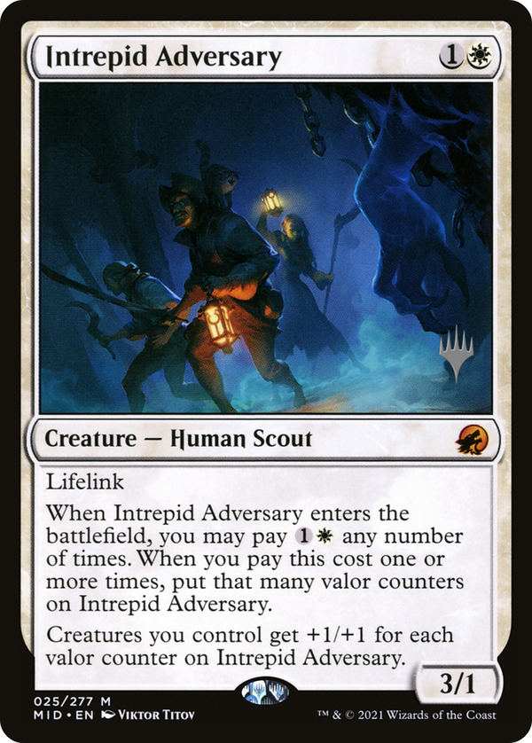 Intrepid Adversary (PPMID-025) - Innistrad: Midnight Hunt Promos