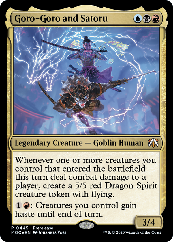 Goro-Goro and Satoru (PRE-445) - March of the Machine Commander