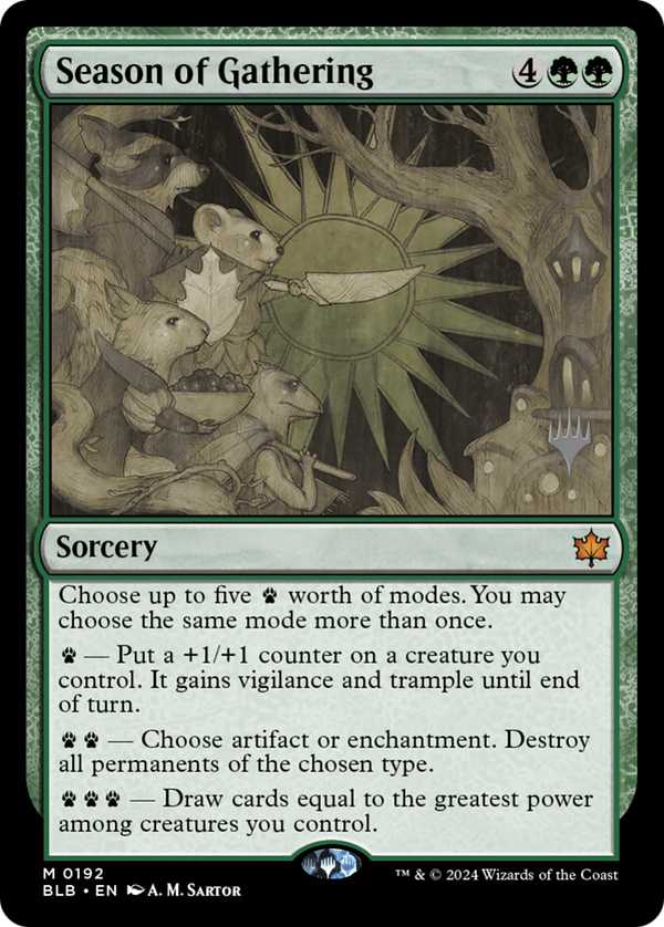 Season of Gathering (PPBLB-192) - Bloomburrow Promos