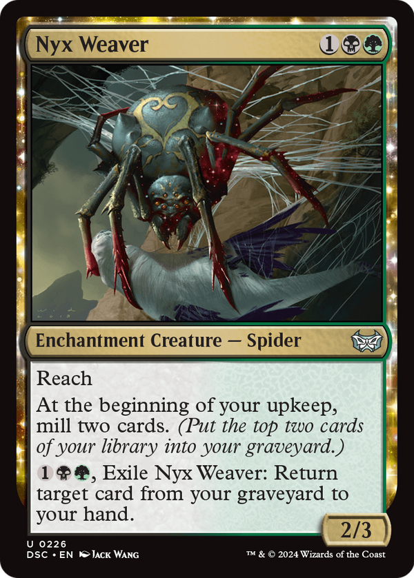 Nyx Weaver (DSC-226) - Duskmourn: House of Horror Commander: (enchantment)