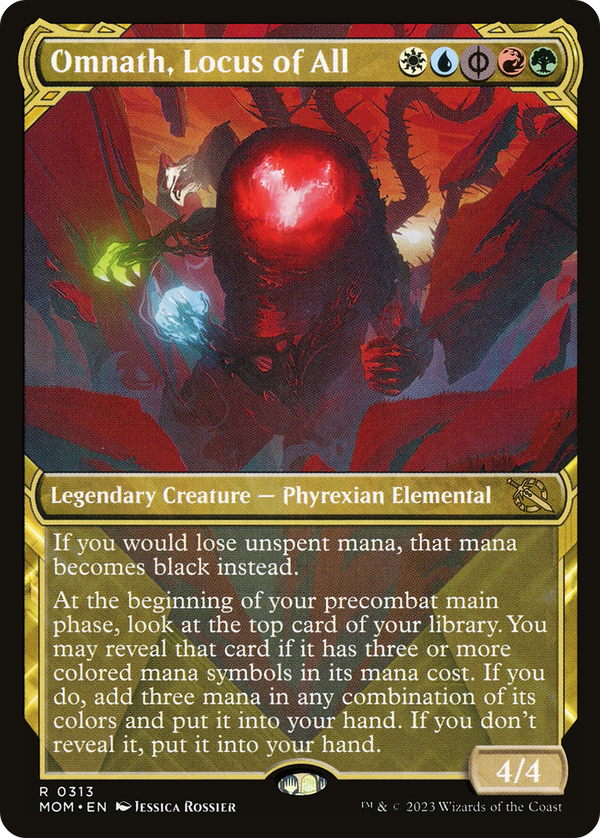 Omnath, Locus of All (Showcase) (MOM-313) - March of the Machine: (Showcase) Foil