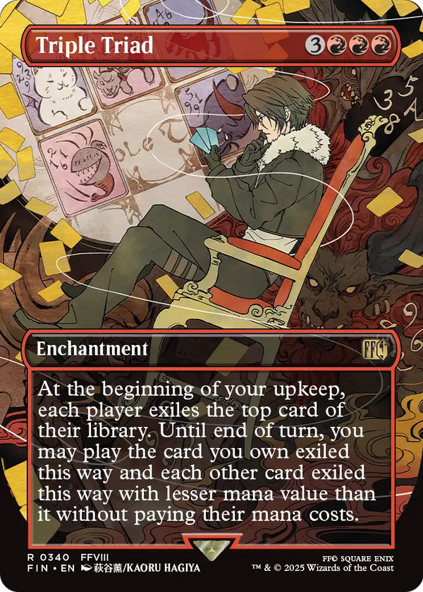 Triple Triad (Borderless) (FIN-340) - FINAL FANTASY: (enchantment) Foil