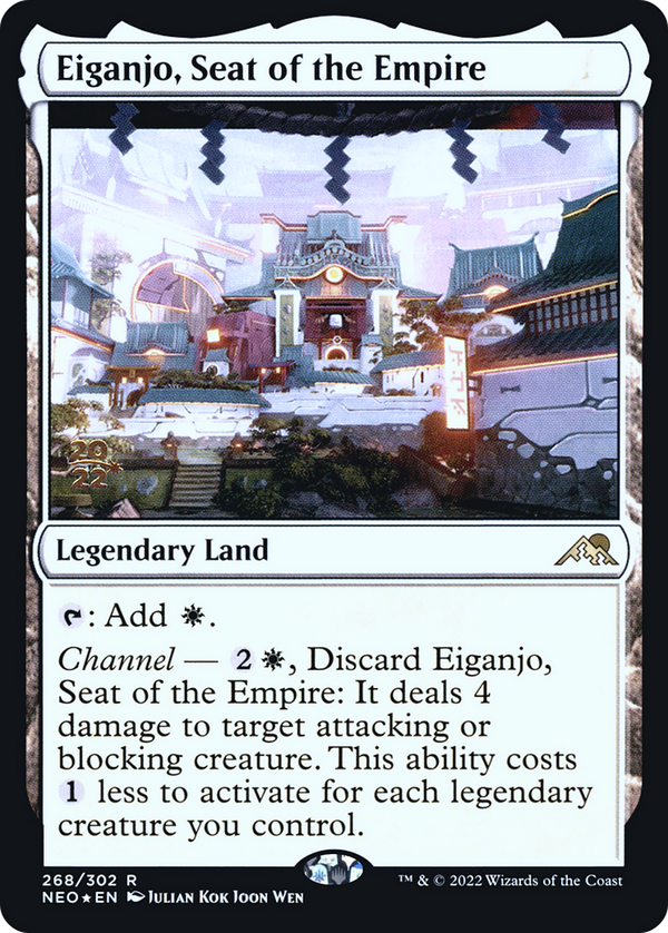 Eiganjo, Seat of the Empire (PRE-268) - Kamigawa: Neon Dynasty Promos Foil