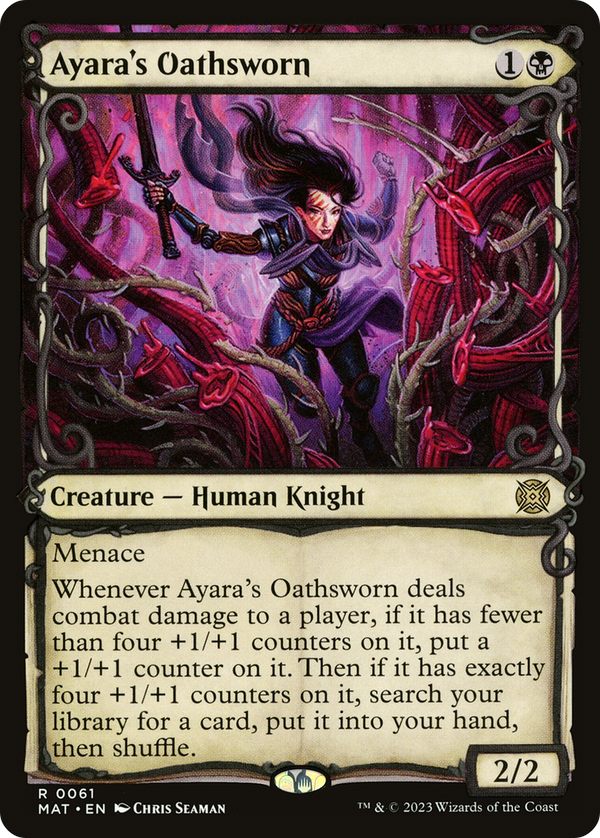 Ayara's Oathsworn (Showcase) (MAT-061) - March of the Machine: The Aftermath: (Showcase)