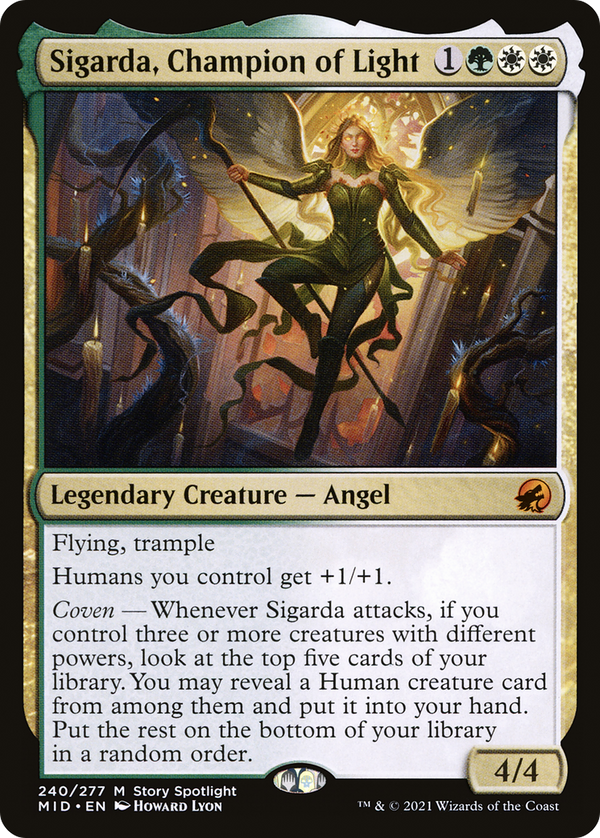 Sigarda, Champion of Light (MID-240) - Innistrad: Midnight Hunt Foil