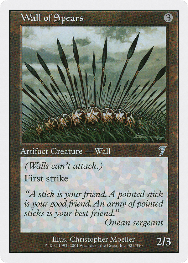 Wall of Spears (7ED-323) - 7th Edition Foil