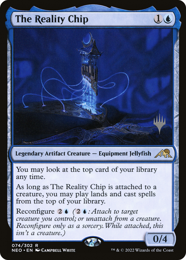 The Reality Chip (PPNEO-074) - Kamigawa: Neon Dynasty Promos