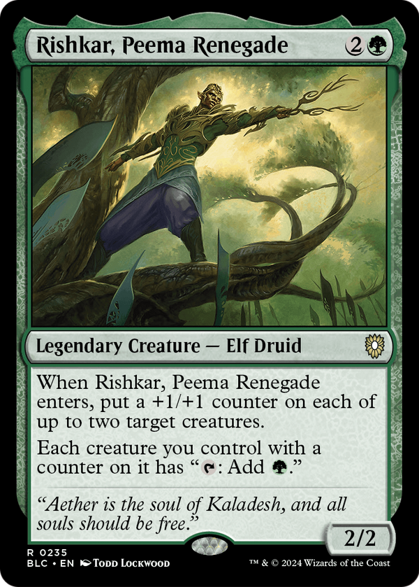 Rishkar, Peema Renegade (BLC-235) - Bloomburrow Commander