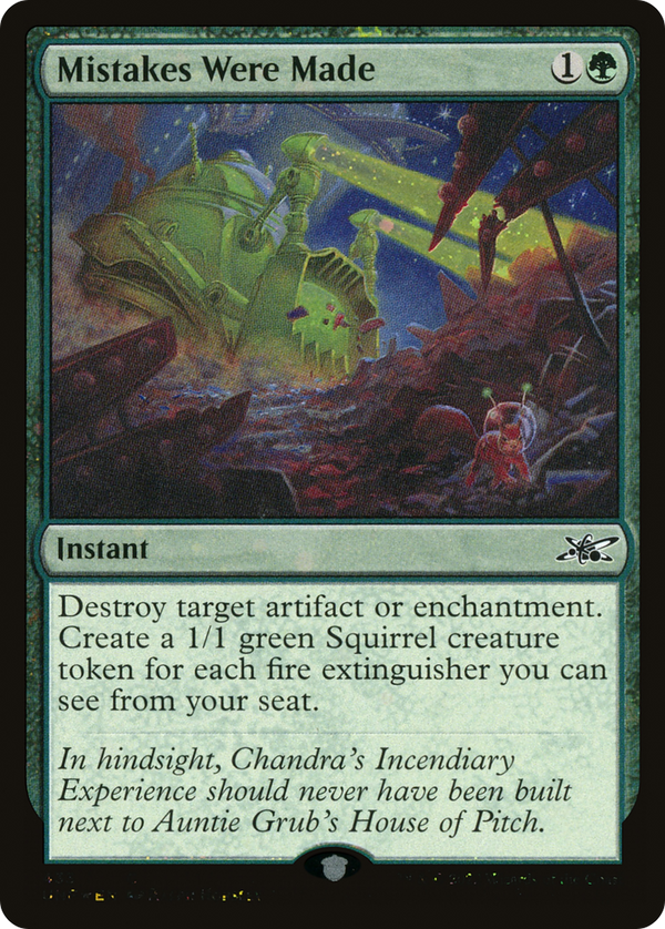 Mistakes Were Made (Galaxy Foil) (UNF-433) - Unfinity Foil