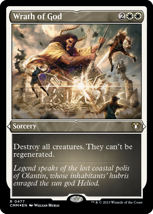 Wrath of God (Foil Etched) (CMM-477) - Commander Masters Foil