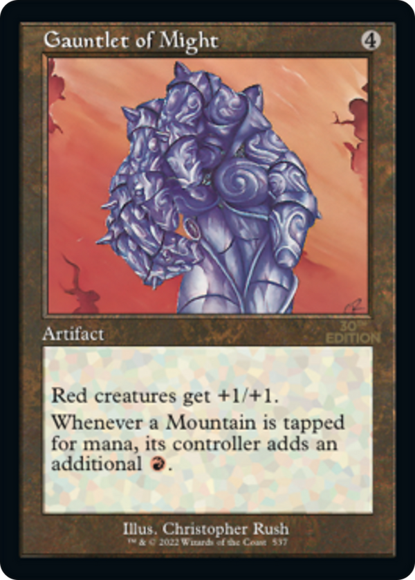 Gauntlet of Might (Retro Frame) (30A-537) - 30th Anniversary Edition