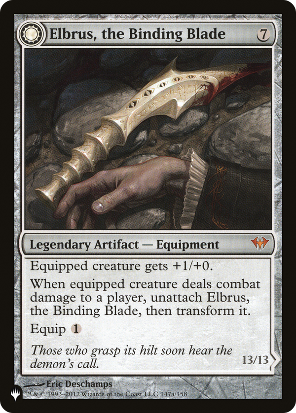 Elbrus, the Binding Blade (LIST-DKA-147) - The List: (Double Faced Transform)