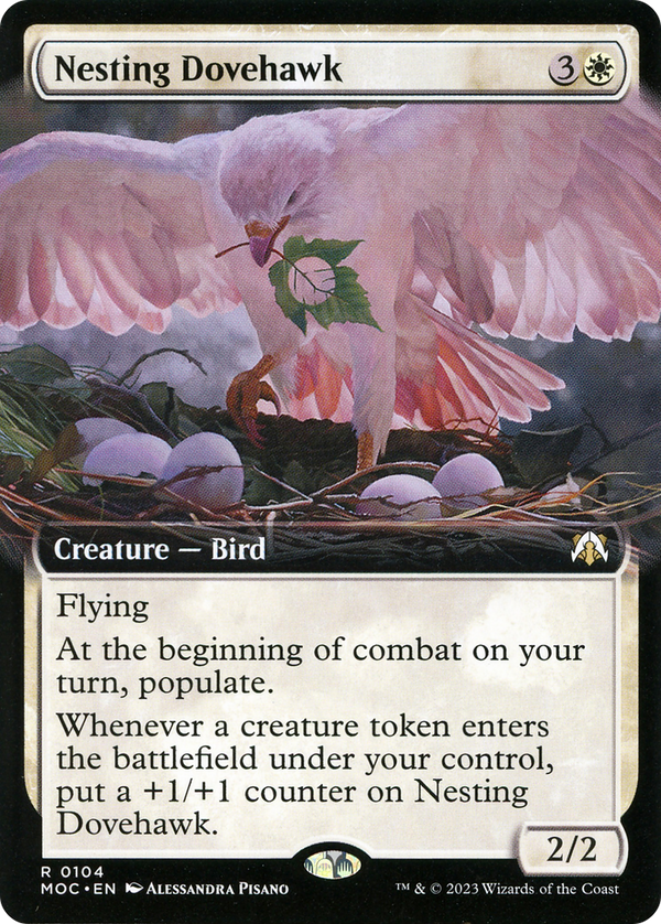 Nesting Dovehawk (Extended Art) (MOC-104) - March of the Machine Commander: (Extended Art)