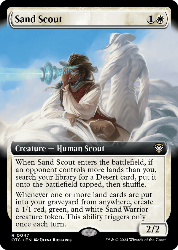 Sand Scout (Extended Art) (OTC-047) - Outlaws of Thunder Junction Commander: (Extended Art)