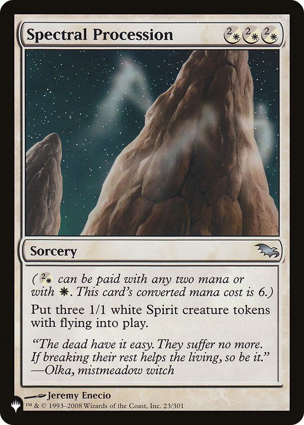 Spectral Procession (LIST-SHM-23) - The List
