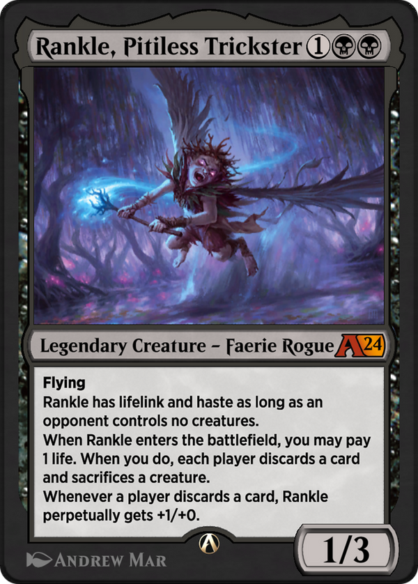 Rankle, Pitiless Trickster (YOTJ-011) - Alchemy: Outlaws of Thunder Junction