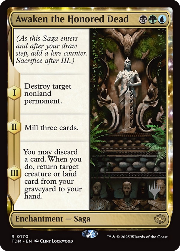 Awaken the Honored Dead (PPTDM-170) - Promo Pack: Tarkir: Dragonstorm: (enchantment)