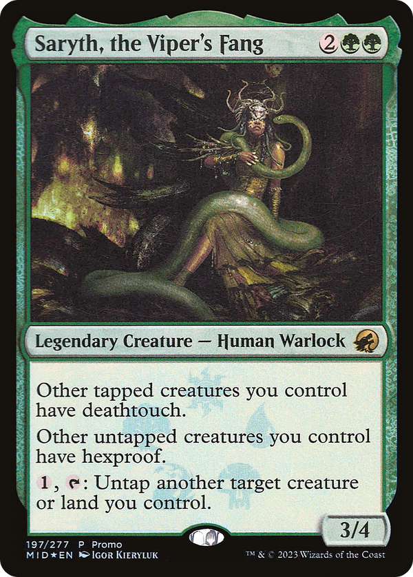Saryth, the Viper's Fang (MEDIA-197) - Innistrad: Midnight Hunt Promos Foil