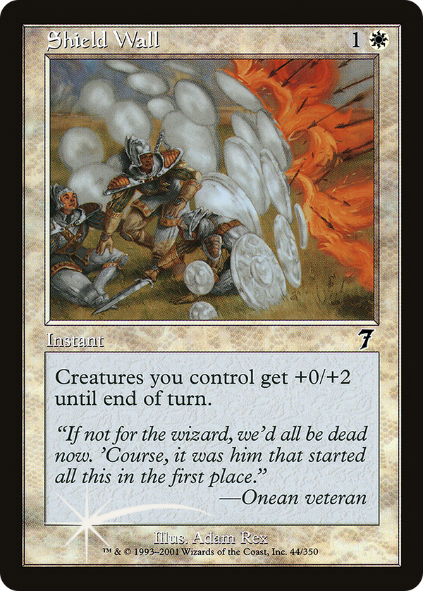 Shield Wall (7ED-44★) - 7th Edition Foil