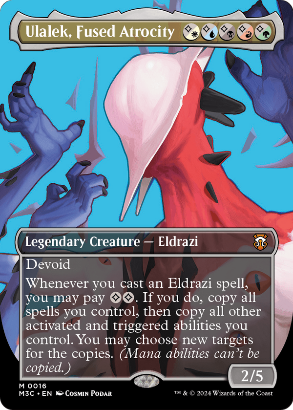 Ulalek, Fused Atrocity (Borderless) (M3C-016) - Modern Horizons 3 Commander Foil
