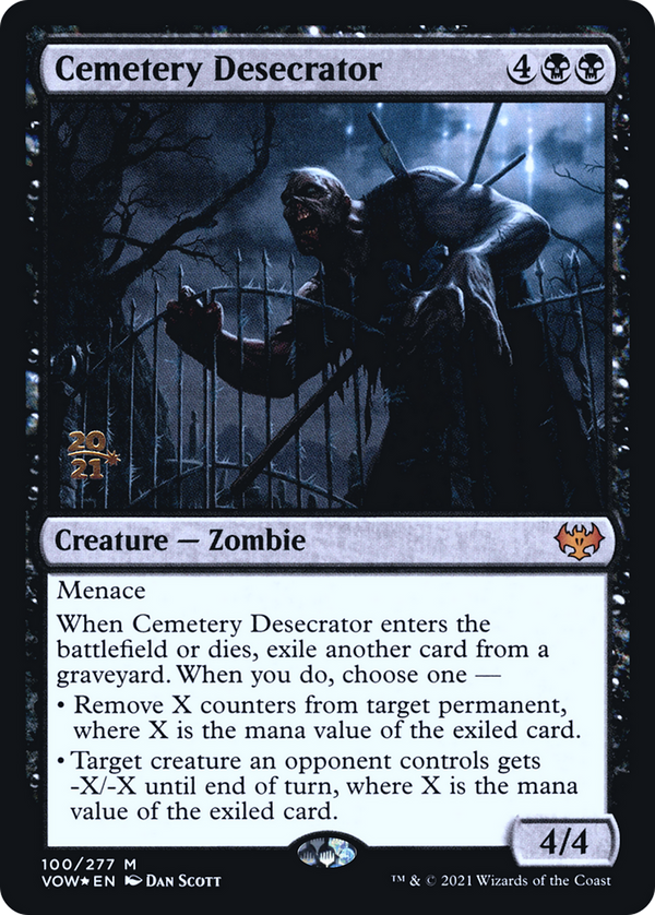 Cemetery Desecrator (PRE-100) - Innistrad: Crimson Vow Promos Foil