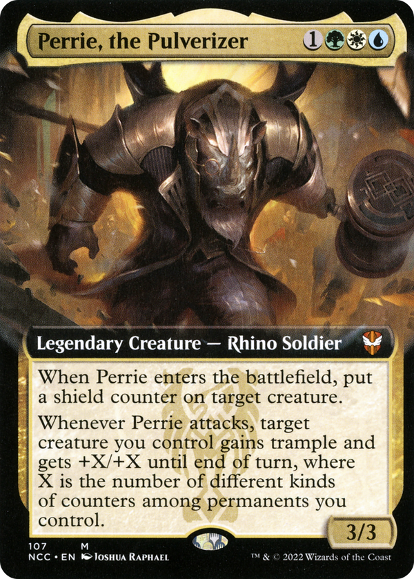 Perrie, the Pulverizer (Extended Art) (NCC-107) - New Capenna Commander: (Extended Art) Foil