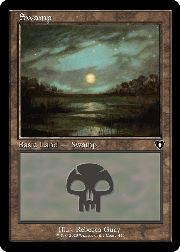 Swamp (444) (Retro Frame) (CMM-444) - Commander Masters Foil