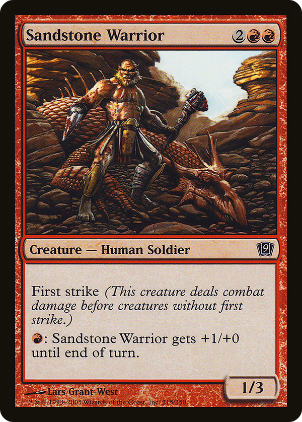 Sandstone Warrior (9ED-215) - 9th Edition