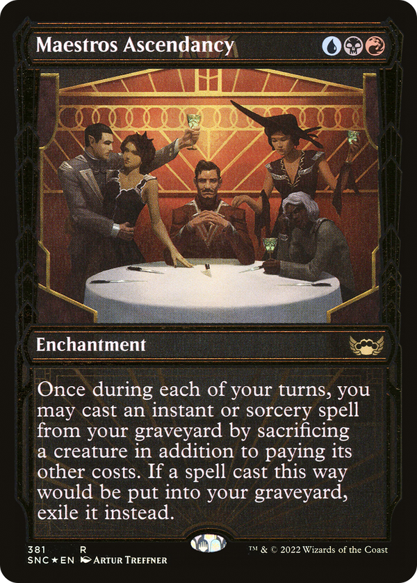 Maestros Ascendancy (Gilded Foil) (SNC-381) - Streets of New Capenna: (Showcase) Foil