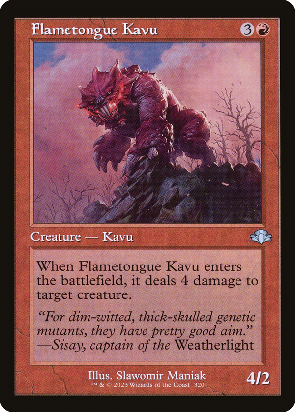 Flametongue Kavu (Retro Frame) (DMR-320) - Dominaria Remastered