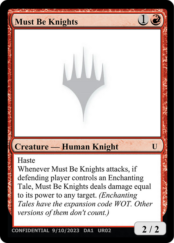 Must Be Knights (UNK-) - Unknown Event