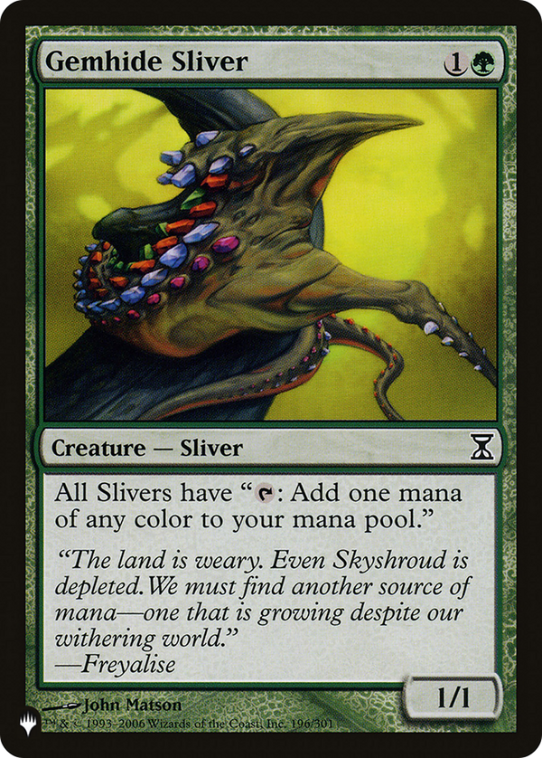 Gemhide Sliver (LIST-TSP-196) - The List