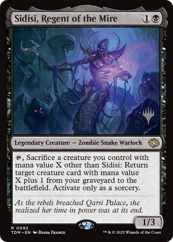 Sidisi, Regent of the Mire (PPTDM-092) - Promo Pack: Tarkir: Dragonstorm