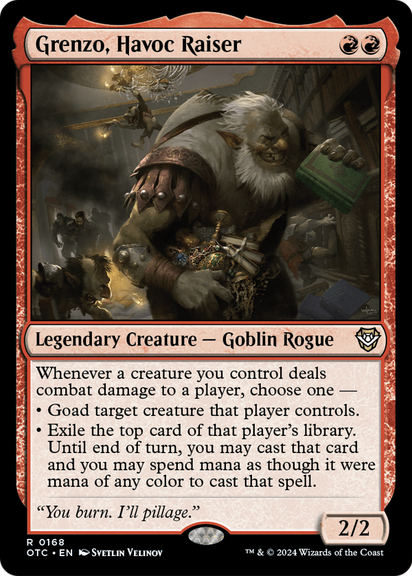Grenzo, Havoc Raiser (OTC-168) - Outlaws of Thunder Junction Commander