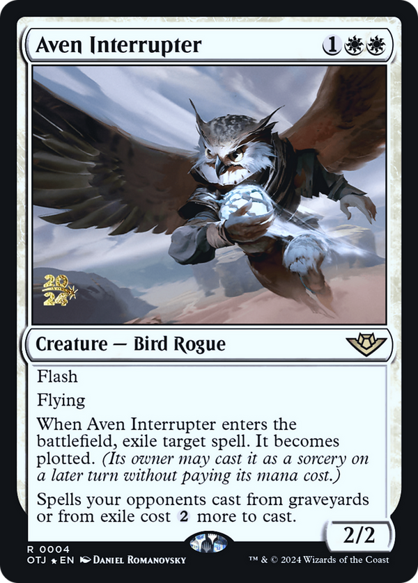 Aven Interrupter (PRE-004) - Outlaws of Thunder Junction Promos Foil