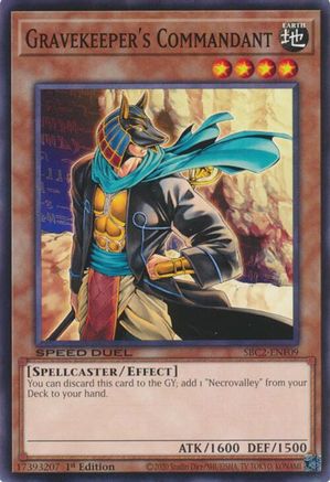 Gravekeeper's Commandant (SBC2-ENF09) - Speed Duel: Battle City Finals 1st Edition