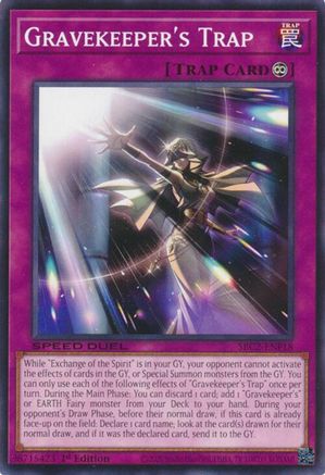 Gravekeeper's Trap (SBC2-ENF18) - Speed Duel: Battle City Finals 1st Edition