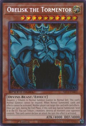 Obelisk the Tormentor (SBC2-ENB01) - Speed Duel: Battle City Finals 1st Edition