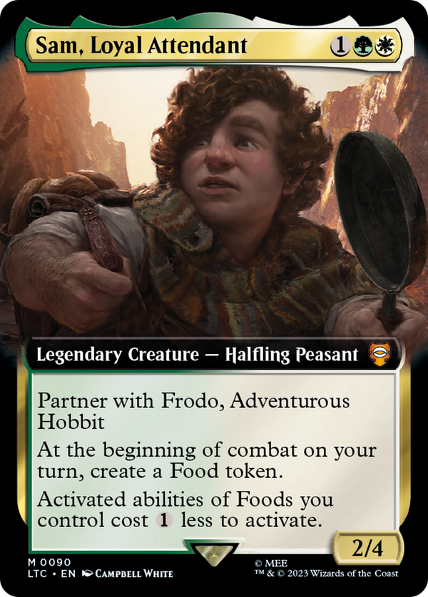 Sam, Loyal Attendant (Extended Art) (LTC-090) - Tales of Middle-earth Commander: (Extended Art) Foil