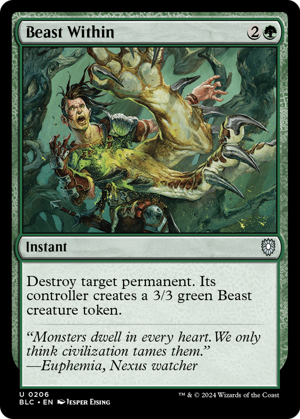 Beast Within (BLC-206) - Bloomburrow Commander