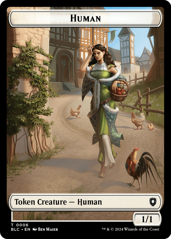 Human (TBLC-006) - Bloomburrow Commander Tokens Foil