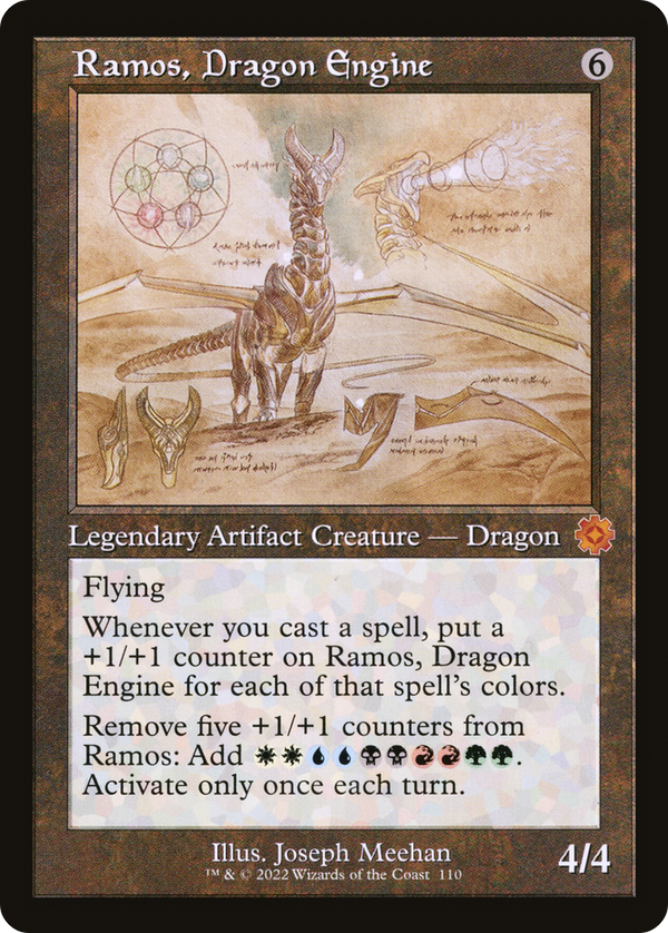 Ramos, Dragon Engine (Schematic) (BRR-110) - The Brothers' War Retro Artifacts