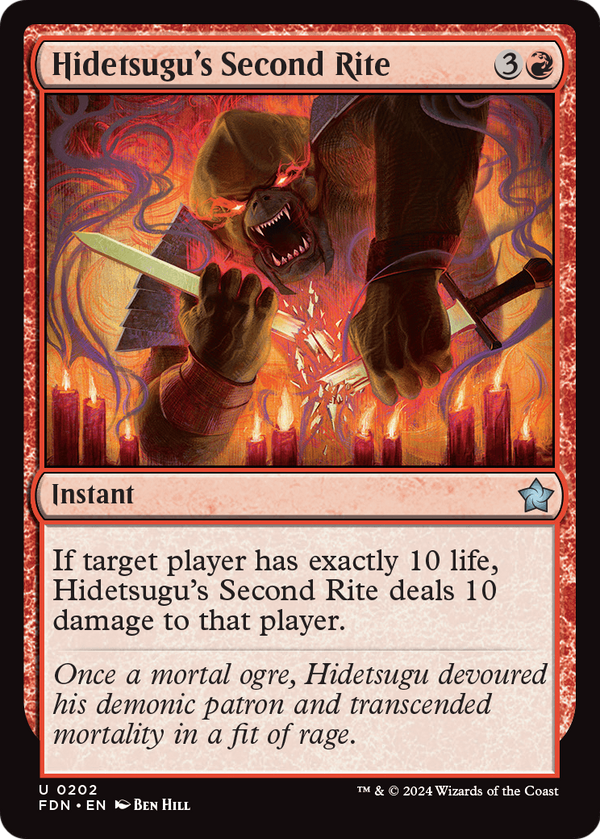 Hidetsugu's Second Rite (FDN-202) - Foundations