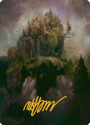 Cultivator Colossus Art Card (Gold-Stamped Signature) (AAINR-015) - Art Series: Innistrad Remastered