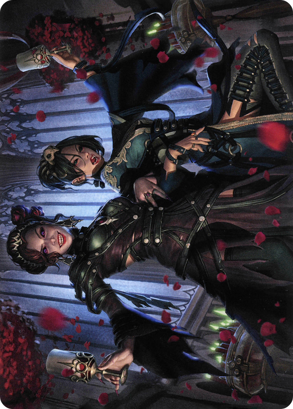 Falkenrath Celebrants // Falkenrath Celebrants (AVOW-073) - Crimson Vow Art Series (Borderless) Foil