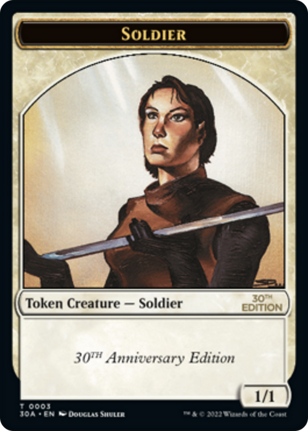 Soldier Token (30A-003) - 30th Anniversary Tokens