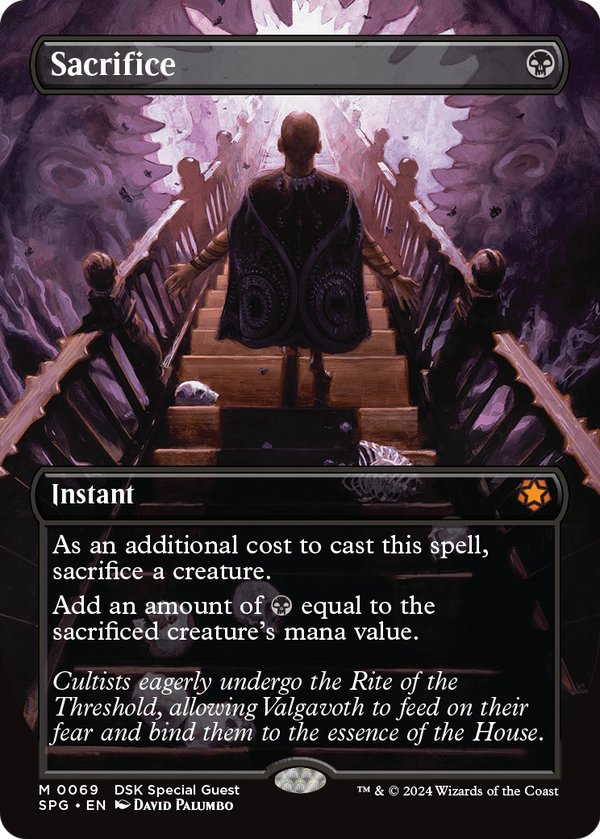 Sacrifice (Borderless) (SPG-069) - Special Guests Foil